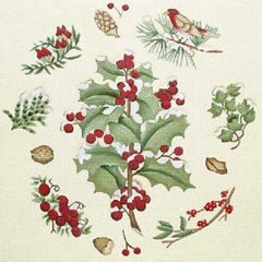 Melissa Shirley Designs Holly Botanicals Needlepoint Canvas