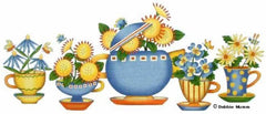Melissa Shirley Designs Tea Garden Banner Needlepoint Canvas