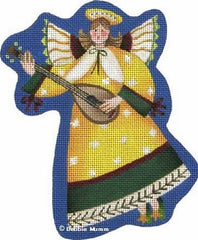 Melissa Shirley Designs Nativity - Yellow Angel DM Needlepoint Canvas