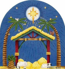 Melissa Shirley Designs Nativity Manger DM Needlepoint Canvas