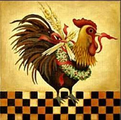 Melissa Shirley Designs Rusty Chicken JJ Needlepoint Canvas