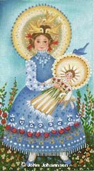 Melissa Shirley Designs Blue Bird Madonna G Needlepoint Canvas