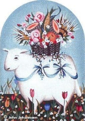Melissa Shirley Designs Tulip Sheep Needlepoint Canvas