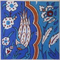 PLD Designs Tulip Porcelain Needlepoint Canvas