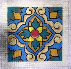 PLD Designs Lisbon Tile Needlepoint Canvas