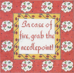 Cooper Oaks Design In Case of Fire Needlepoint Canvas