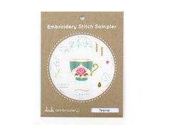 Kiriki Press Teacup Embroidery Stitch Sampler