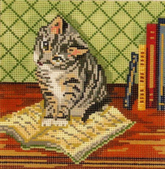 Needle Crossings Bookworm Bandy Needlepoint Canvas
