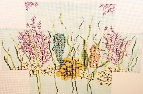 Needle Crossings Seahorses Brick Cover Needlepoint Canvas