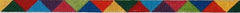 The Meredith Collection Colored Triangles Multicolored Belt Needlepoint Canvas