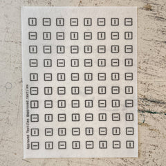 Approved Textiles Little Squares Mending and Embroidery Transfers