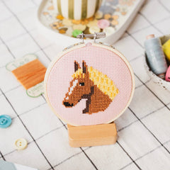 Cotton Clara Horse Cross Stitch Kit