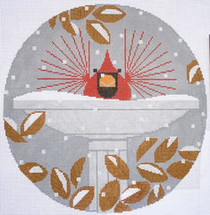 Charley Harper B-R-R-R-R-R-D Bath Needlepoint Canvas