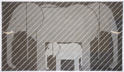 Charley Harper Jumbrella Needlepoint Canvas