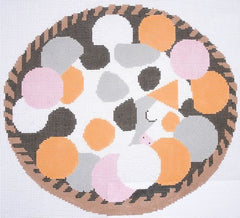 Charley Harper Knittin n' Kitten Needlepoint Canvas