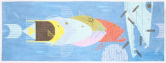 Charley Harper Pisces Queques Needlepoint Canvas