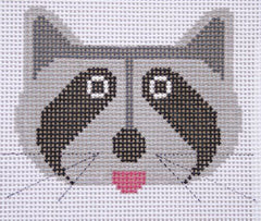 Charley Harper Raccoon Needlepoint Canvas
