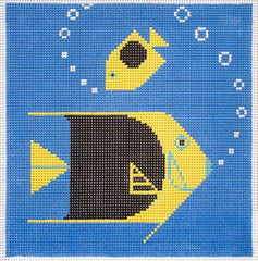 Charley Harper Rock Beauty Fish Needlepoint Canvas