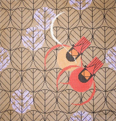 Charley Harper Red Birds & Red Bud Needlepoint Canvas