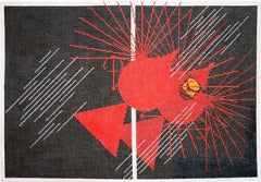 Charley Harper Seeing Red Needlepoint Canvas