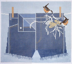 Charley Harper Wrenovation Needlepoint Canvas