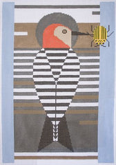 Charley Harper Baffling Belly Needlepoint Canvas