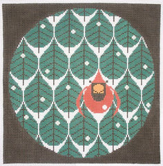 Charley Harper Coniferous Cardinal Needlepoint Canvas