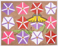 Charley Harper Peril In Petunias Needlepoint Canvas