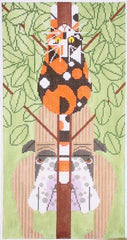 Charley Harper Treed Needlepoint Canvas