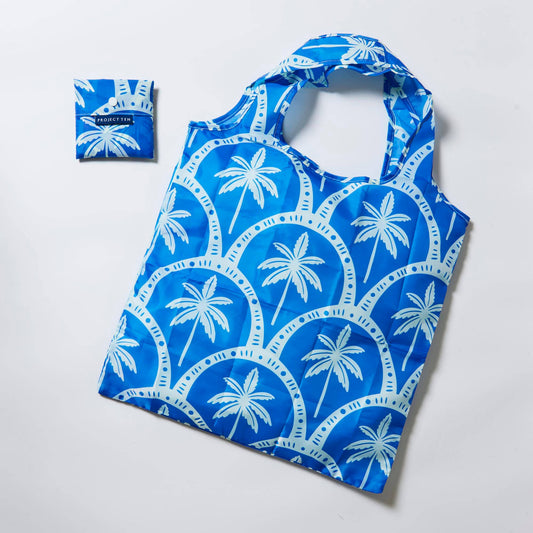 Project Ten Pocket Shopper Bag – Blue Palm