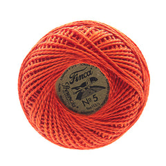 Presencia Perle Cotton Size 5 - 1163 Bright Orange Red