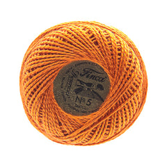 Presencia Perle Cotton Size 5 - 7567 Medium Orange Spice