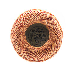 Presencia Perle Cotton Size 5 - 7636 Light Orange Spice