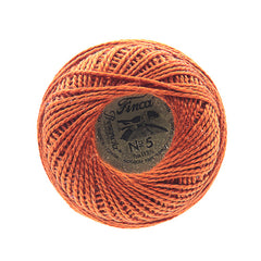 Presencia Perle Cotton Size 5 - 7580 Red Copper