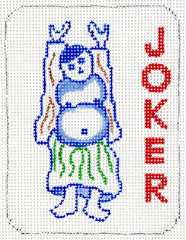 Kate Dickerson Needlepoint Collections Mini Mahjong Tile Joker Needlepoint Canvas