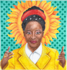 Kate Dickerson Needlepoint Collections Sunny Poetic Amanda Gorman Needlepoint Canvas