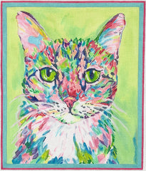Kate Dickerson Needlepoint Collections Megan Carn Calico Cat Needlepoint Canvas