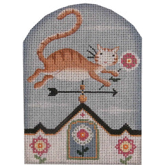 Rebecca Wood Designs May Kitty Vane Needlepoint Canvas - 13M