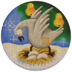Rebecca Wood Designs Sixth Day of Christmas Needlepoint Canvas