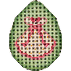 Rebecca Wood Designs Pink Easter Dress Egg Needlepoint Canvas
