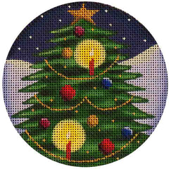 Rebecca Wood Designs Candle Tree Needlepoint Canvas