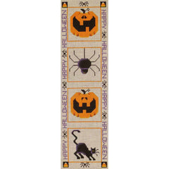 Rebecca Wood Designs October Halloween Banner Needlepoint Canvas