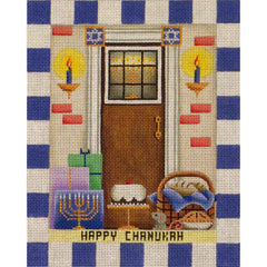 Rebecca Wood Designs Chanukah Entryway Needlepoint Canvas