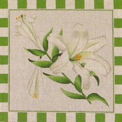 Rebecca Wood Designs Easter Lily Needlepoint Canvas