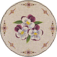 Rebecca Wood Designs Pansy Needlepoint Canvas