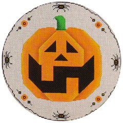 Rebecca Wood Designs October Round Pillow Needlepoint Canvas