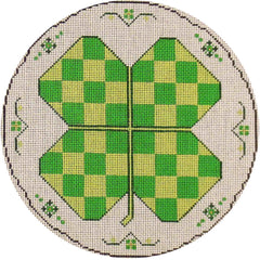 Rebecca Wood Designs March Round Pillow Needlepoint Canvas