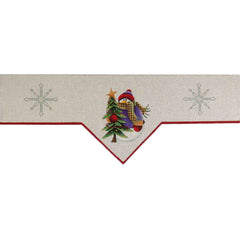 Rebecca Wood Designs Snowman Mantle Two Needlepoint Canvas