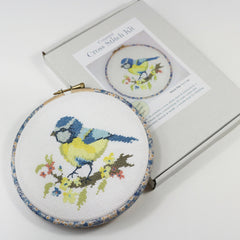 Stitchkits Crafts Blue Tit with Yellow Blossom Cross Stitch Kit
