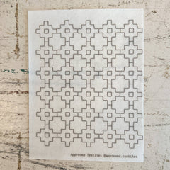 Approved Textiles Persimmon Flowers Mending and Embroidery Transfers